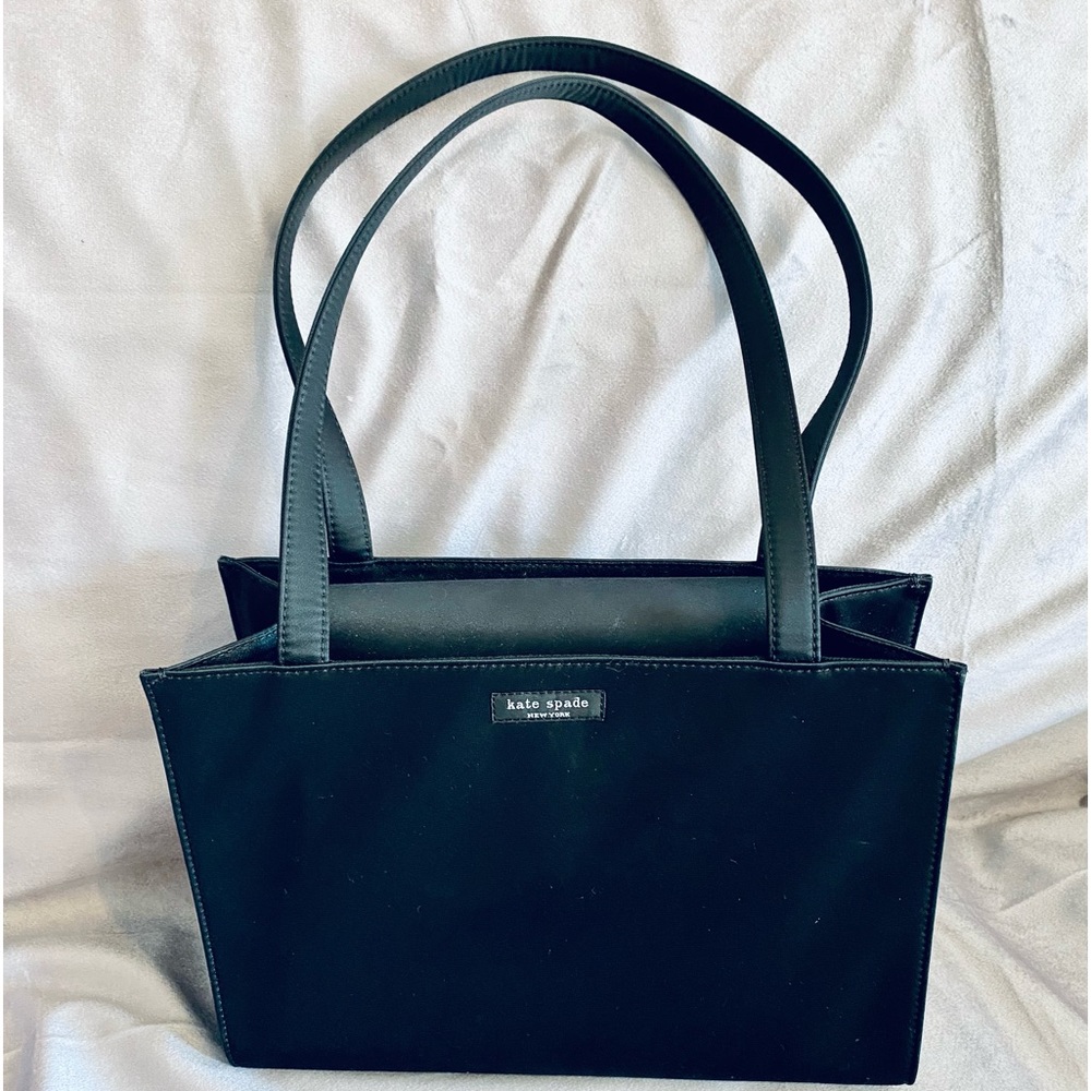 Kate Spade Classic Black Nylon Box Bag Purse